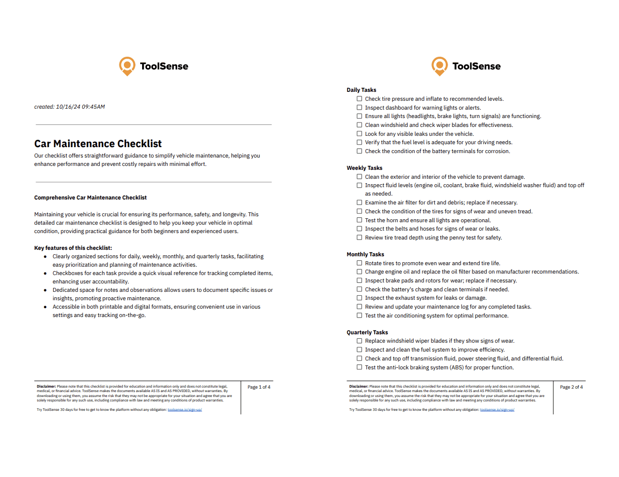 Your Essential Car Maintenance Checklist: Maximize Performance and Safety