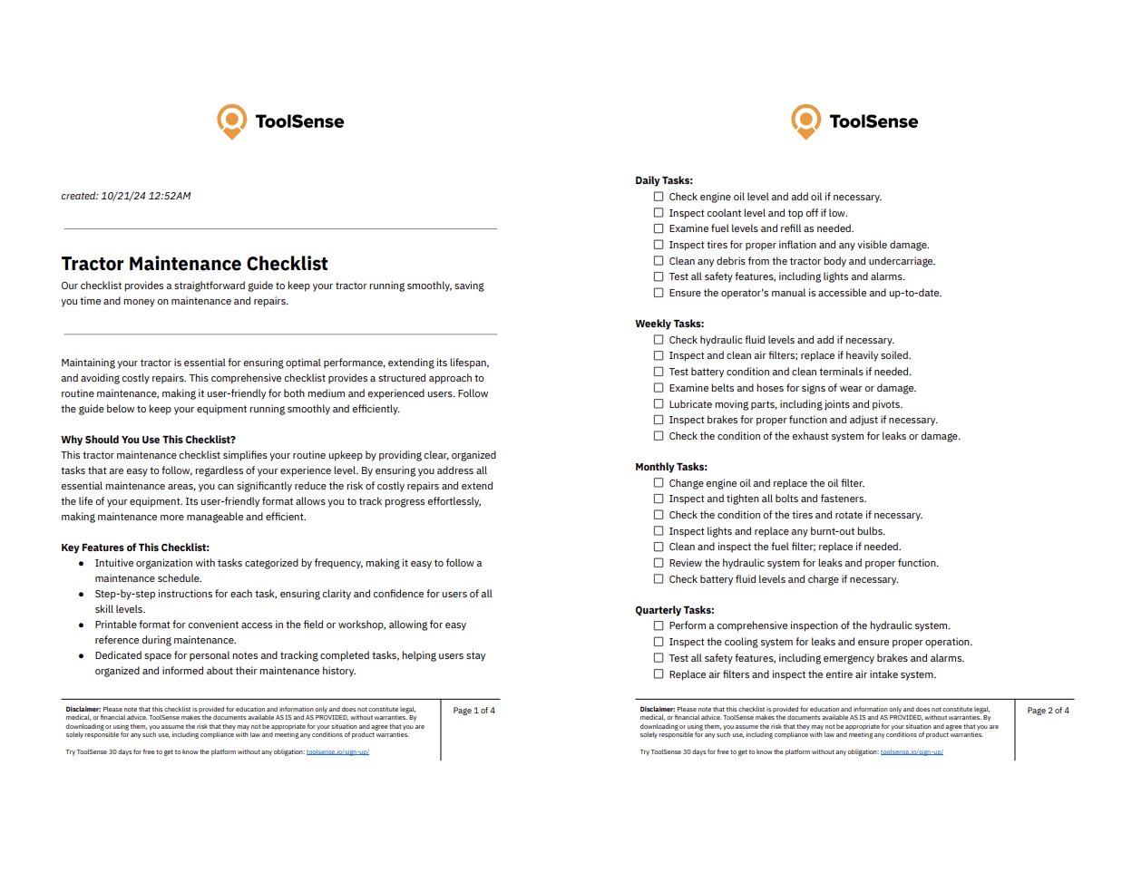 Essential Tractor Maintenance Checklist for Peak Performance and Longevity