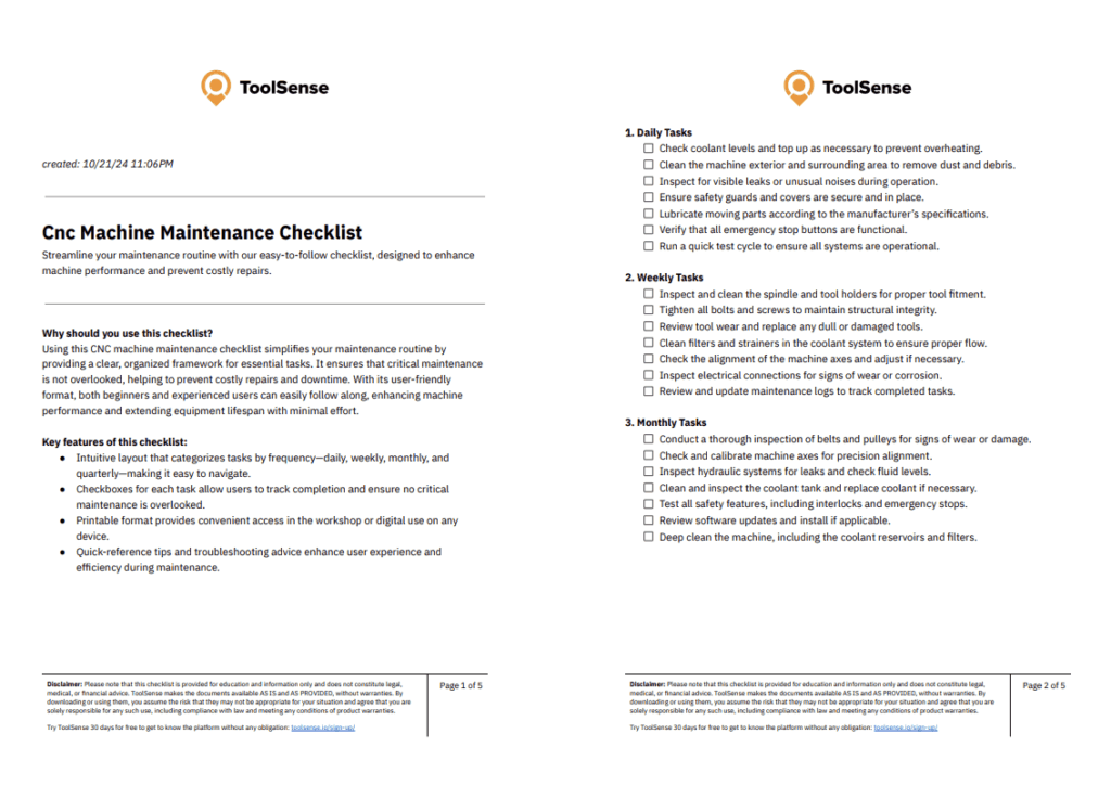 Essential CNC Machine Maintenance Checklist for Optimal Performance and Longevity